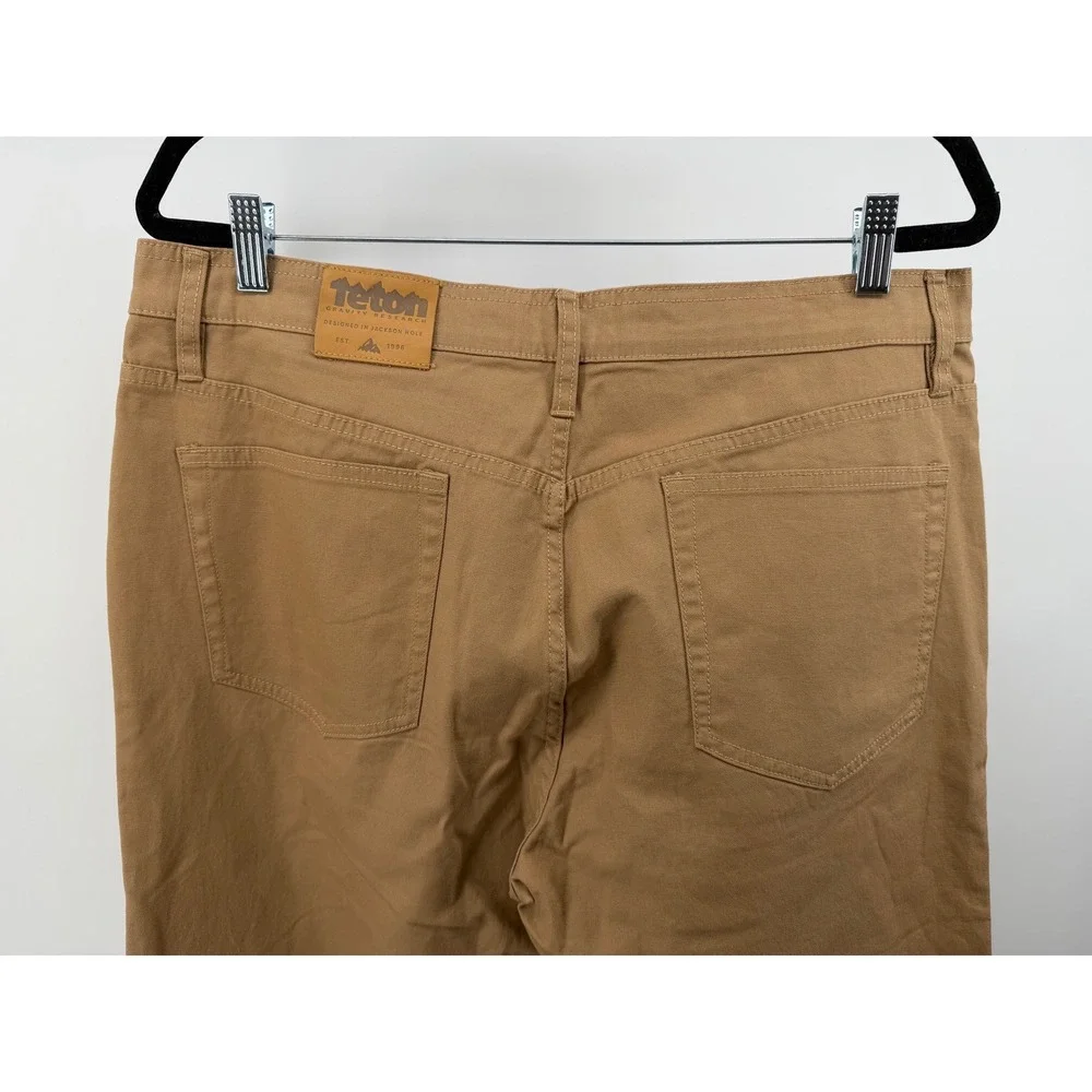 NEW‎ Teton TGR Work Pants Slim Fit Tan Men's Size 38x32 Cotton Spandex
